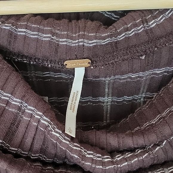 NWT FREE PEOPLE Snowbunny Rib Top in Grapevine L Large - Picture 5 of 12